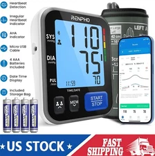 RENPHO Blood Pressure Monitor Home Use Bluetooth Smart BP Machine Gift for Mom