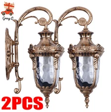 2pcs Rustic Bronze Outdoor Wall Light Sconce  Exterior Light Fixtures New