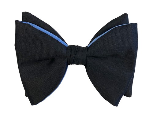 Phyllis Ladies Navy Blue Hat with Satin Bow Flowers and  display picture 3