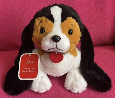 Vintage Hallmark Ears To You Basset Hound Dog Soft Plush Toy