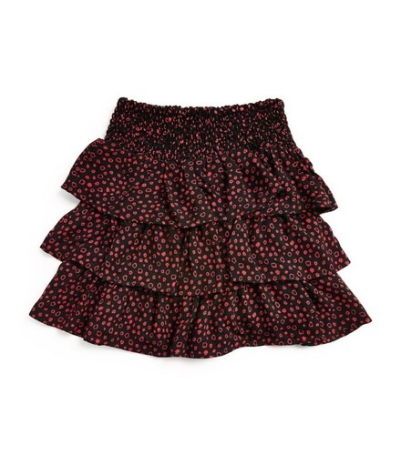 LES COYOTES DE PARIS GIRL'S TIERED ESTHER SKIRT SET ANIMAL PRINT CALI TOP 10 - Picture 5 of 21