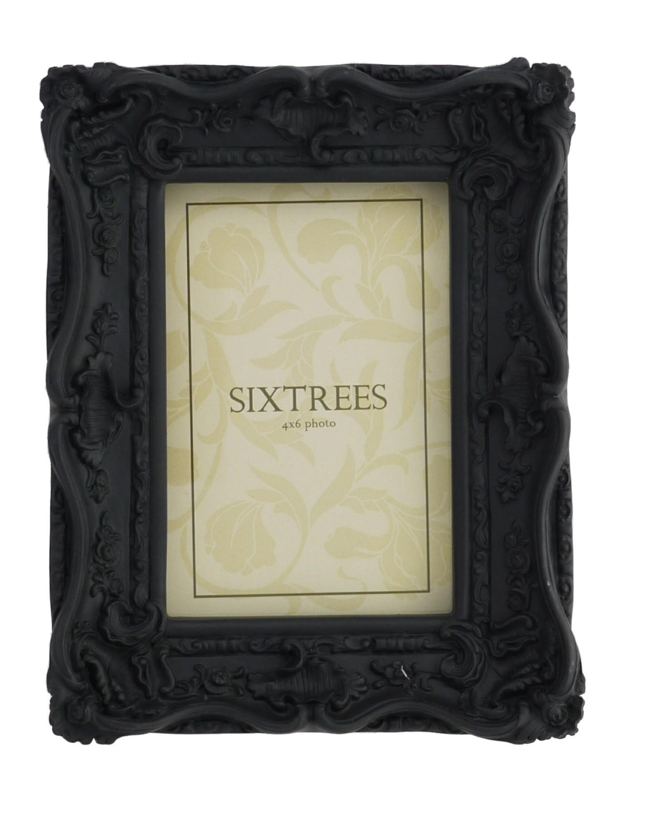 Shabby Chic Very Ornate Black 6 x 4 inch Photo Frame Sixtrees Chelsea