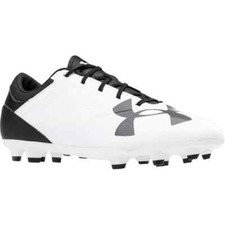 Under Armour 1272298-100 Spotlight FG Mens Soccer Cleats White Black US Size 8.5
