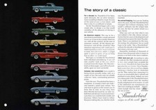 1955 Through 1963 Ford Thunderbird Classic Cars Decorative Replica Metal Sign