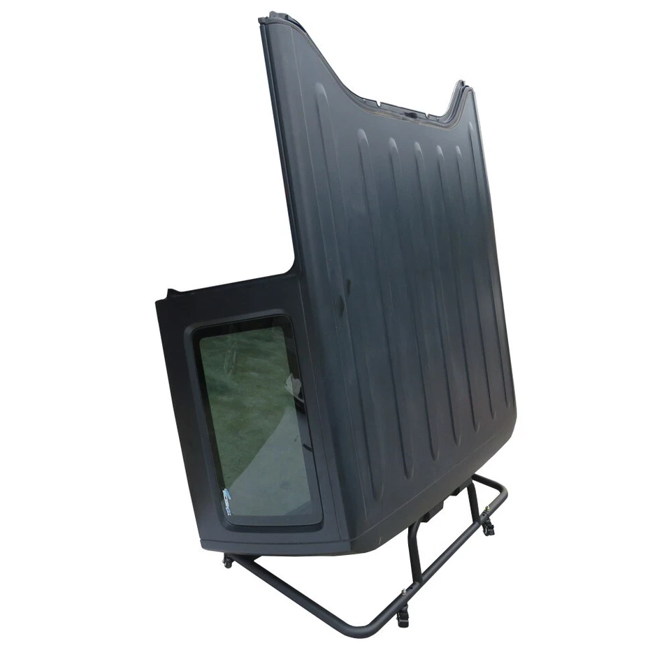 Black New Sliding Hard Top Carrier Storage Cart Rack For 87-23 Jeep Wrangler - Image 3 of 4