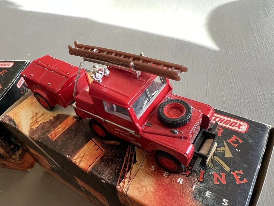 Vintage Matchbox Models Of Yesteryear Firetrucks New set of 5 firetrucks - Image 4 of 4