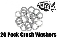 20 Pack - Aluminum Engine Oil Drain Plug Crush Washer Seal Ring Gasket Aprilia