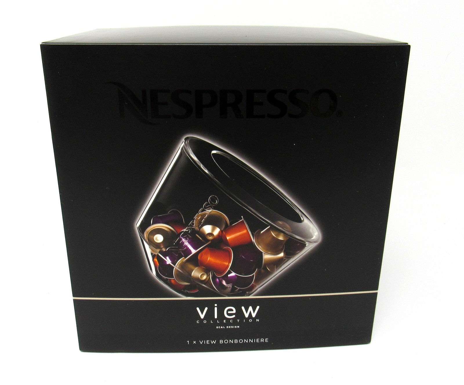 Nespresso View Collection Bonbonniere Coffee Capsule Dispenser New in Box