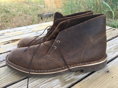 Clarks 15522 Bushacre Brown Leather Desert Chukka Ankle Boot  display picture 2