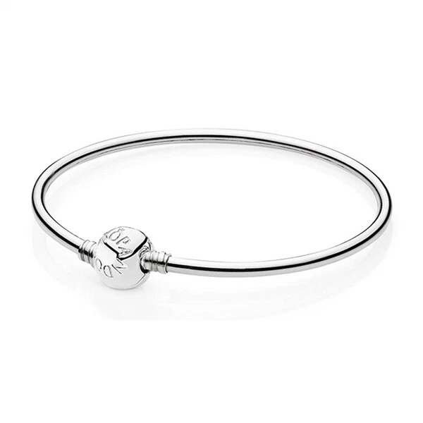 New Pandora Sterling Silver 21cm Charm Bangle Bracelet 590713 21