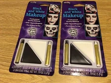 Lot of 2 Brand New Black and White Make-Up Kit Halloween Costume Accessory