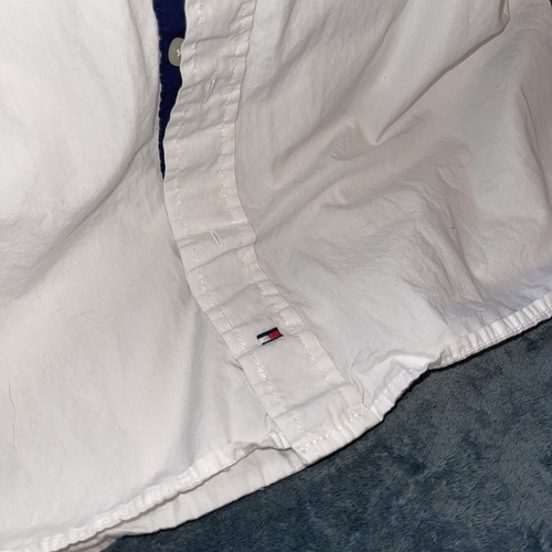 Ladies Women’s Tommy Hilfiger Custom Fit Yacht Club Shirt Size XL Spell Out - 第 6/7 張圖片