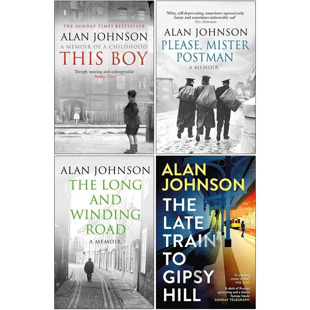 Alan Johnson 4 Books Set This Boy, Please, Mister Postman, Long and Winding Road