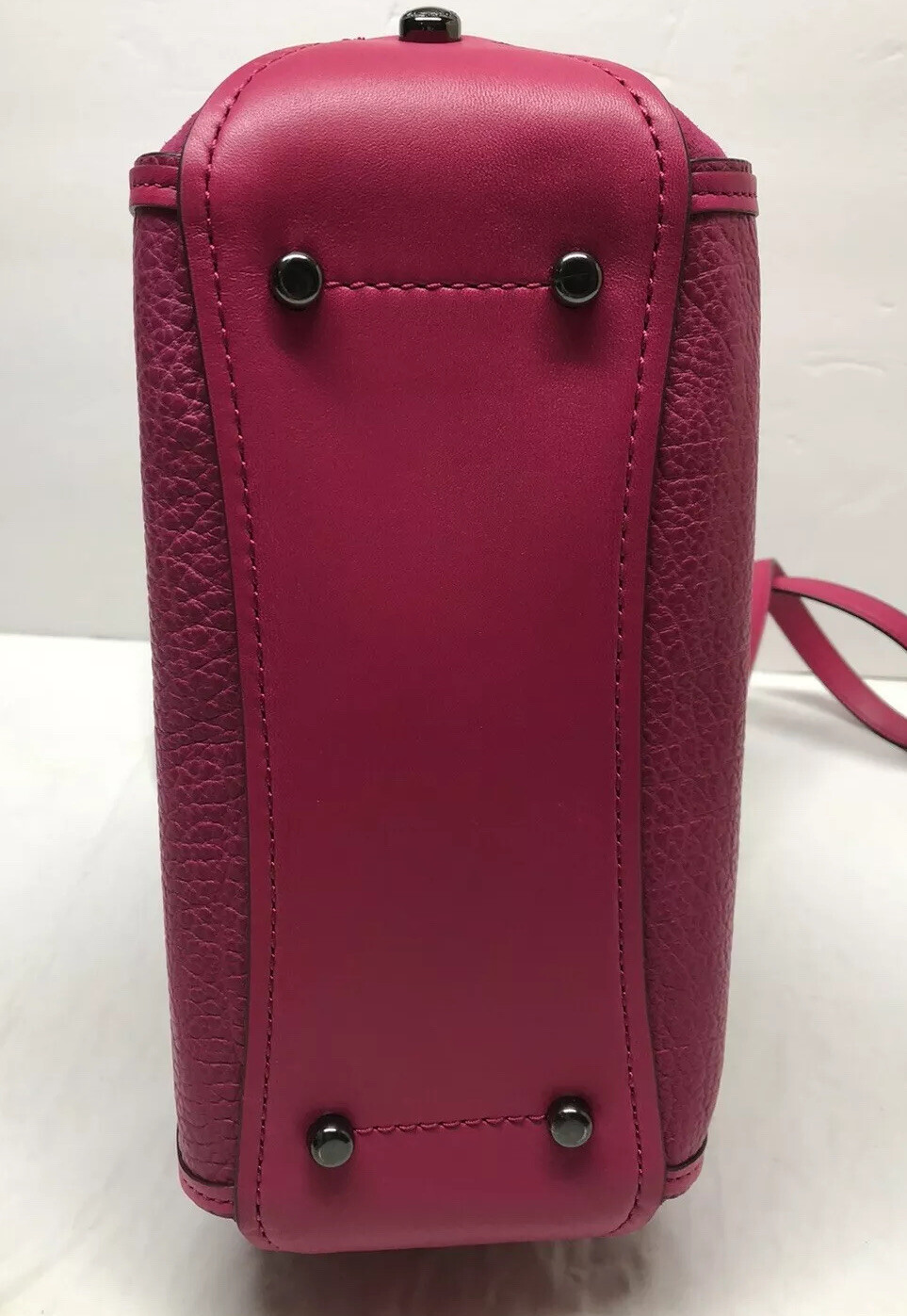 New with tag  COACH #38388 mixed leather Drifter DK/Cerise $495 image 6