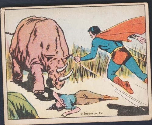1940 Gum Inc Superman #42 Danger In The Jungle — TAG (grade unconfirmed)