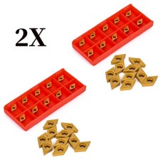 20tlg. DCMT070204 YBC251 Wendeplatten Wendeschneidplatten für Drehmeißel Drehen