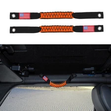 Orange Roll Bar Grab Handle Grip Handles Paracord For Ford Bronco 21+Accessories