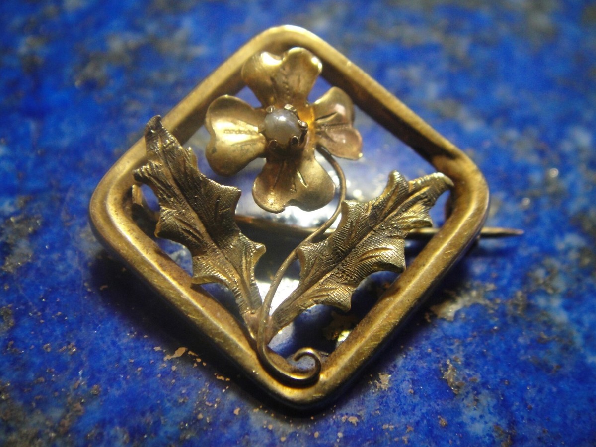 Broche Ancienne Cheval - Plaqué Or 18k 750 - Pin's Vintage