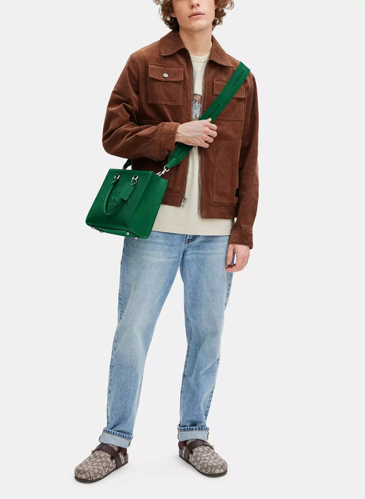 Coach Tote With Signature Canvas - Green ( Origin $495 ) image 6