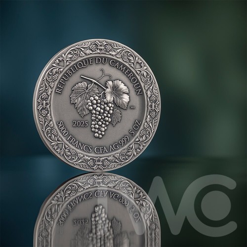 The Bacchanalia Celestial Beauty 5 oz Silver Coin Cameroon 2025/MS70 NGC #11 - Picture 7 of 11