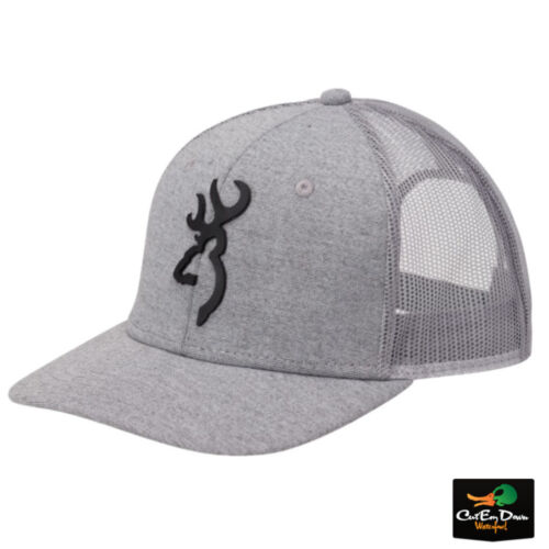 NEW BROWNING TURLEY SNAP BACK MESH BACK BALL CAP HAT BUCKMARK LOGO ADJUSTABLE - Picture 2 of 5