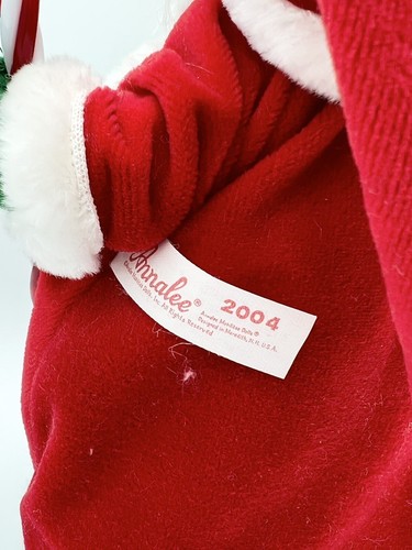 Vintage Annalee Santa Claus 2004 Peppermint Christmas Basket Candy Cane Xmas - Picture 6 of 8
