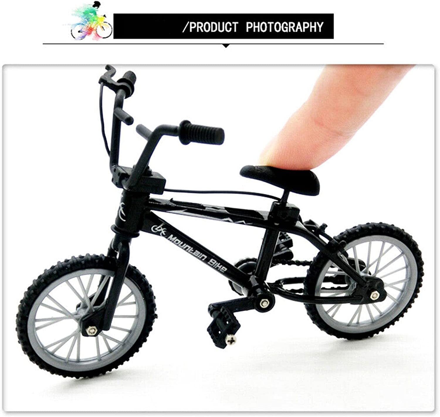 1:10 Bicycle Model Diecast Metal Finger Mountain Bike Racing-Collection Toy Set