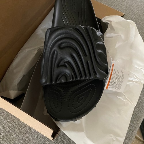 Crocs Pollex Slides Salehe Bembury Sasquatch Black Mens Slide - Picture 2 of 9