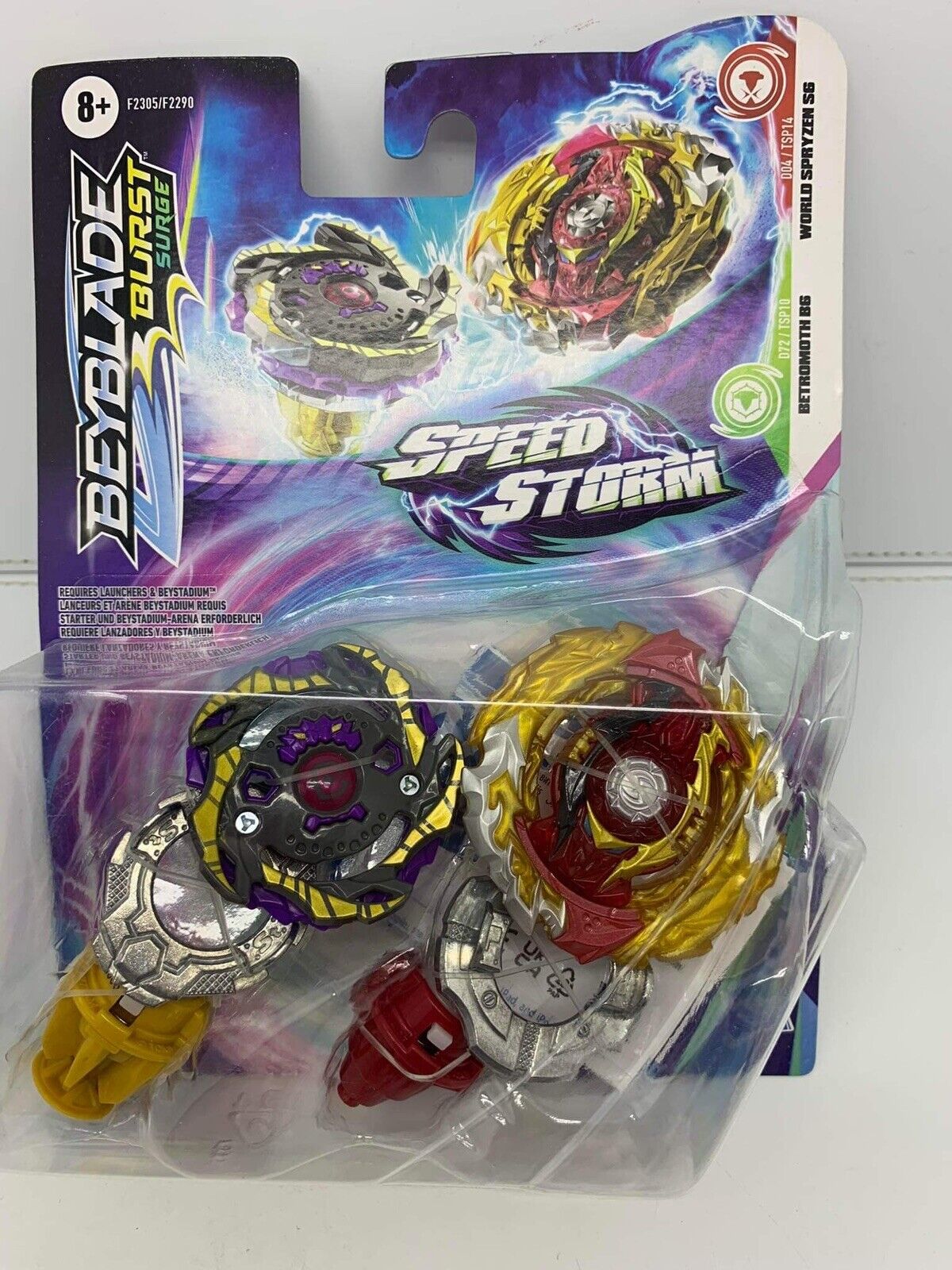 HASBRO Betromoth B6 & World Spryzen S6 Beyblade Burst Surge Dual