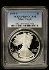 Photo of a 1989-S American Silver Eagle Proof from an eBay listing that sold on Jan 6, 2026