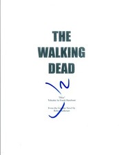 Jon Bernthal Signed Autographed THE WALKING DEAD Pilot Episode Script COA 