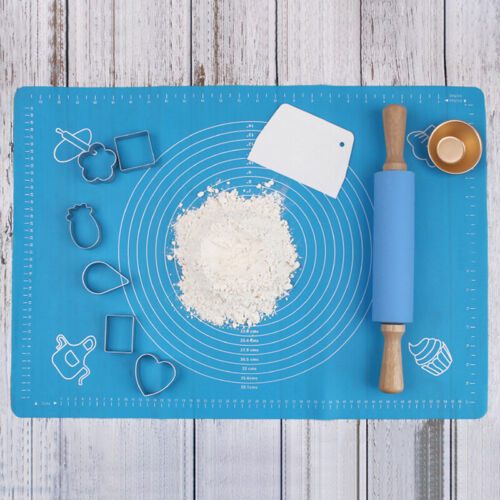 Non Stick Silicone Baking Mat Sheet Kneading Rolling Dough Pad 30X40CMD.S5 - Afbeelding 1 van 16