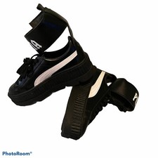 Zapatillas Puma Fenty Correa al Tobillo Creeper Rihanna MUJERES Talla 7.5 Negras.