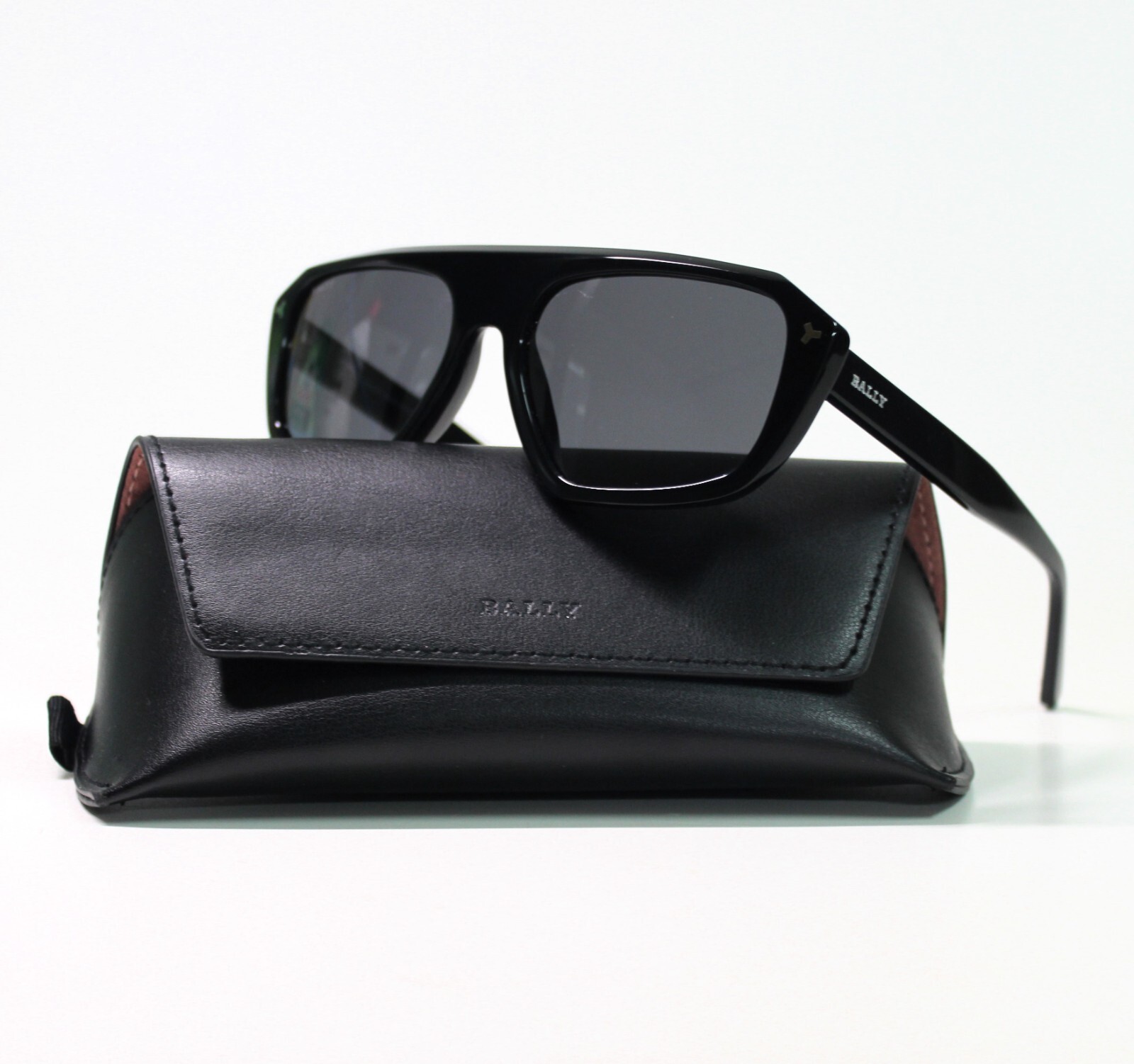 BALLY aviator sunglasses BY0026 01A in black grey new-image