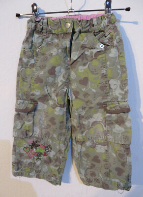 TOPOLINO ° coole Bermuda Gr. 92 grün Mädchen Kleidung Capri-Hose Cargohose