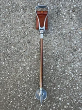 Vintage shooting stick England Slazenger Hunting Golf Walking Seat Stick leather
