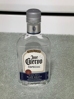 1 VERY RARE JOSE CUERVO ESPECIAL BLUE AGAVE SILVER TEQUILA 200 ML BOTTLE  EMPTY | eBay
