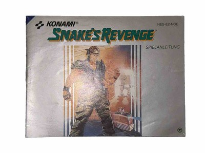 Snakes Revenge Nintendo NES Anleitung Handbuch Manual deutsch PAL NOE sehr gut D