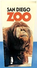Vintage San Diego Zoo California Travel Brochure Photo Images 1970s