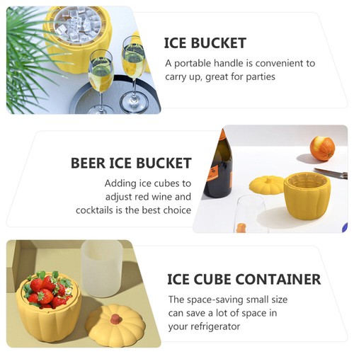 3 Pcs Kürbis-Eiskübel Outdoor-Eiswürfelbehälter Süßkartoffel-Eiswürfelbehälter - Bild 3 von 12