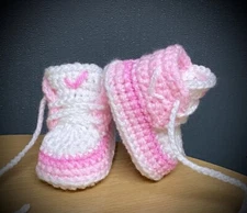 Crochet baby shoes Handmade crochet wool baby booties sneakers slippers trainers