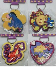 DISNEY WINNIE THE POOH LASER CUT KEYRING POOH, EEYORE, TIGGER  POOH NEW ON CARD