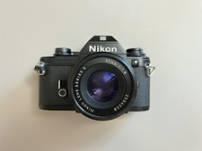 Nikon EM 35 mm SLR Film Camera w/ Nikon Lens Series E 50 mm 1:1.8