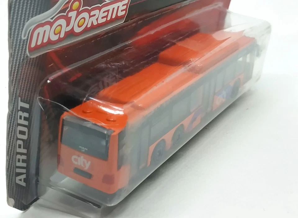 Majorette Man Lion's Bus - City Orange escala 1/110 (5,7") no pacote - Imagem 4 de 4