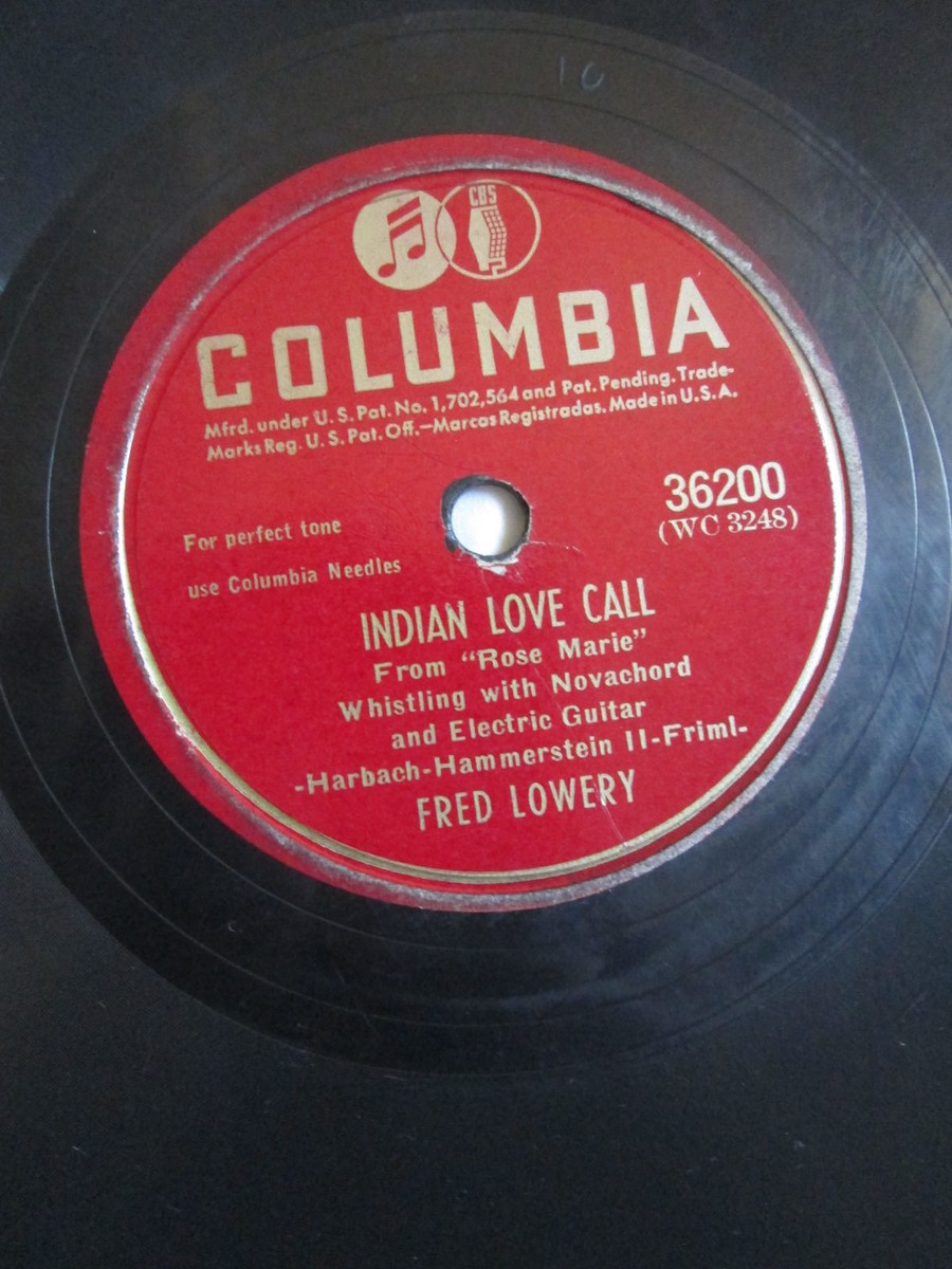Vintage 1944 Fred Lowery Indian Love Call/ I Love You Truly