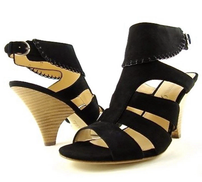 BOUTIQUE 9 SANDALIAS DE GAMUZA NEGRAS TACÓN — NUEVAS — TALLA 6.5 Foto 2 de 4