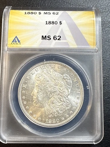 1880 MORGAN DOLLAR ANACS MS 62 786