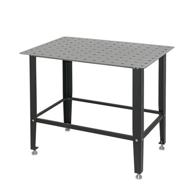 Schweißtisch Werkbank Arbeitstisch 91,5x61x80 cm Stahl 200 kg mit Lochplatte D16