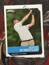 Sports Illustrated Kids 2017 Scottie Scheffler Texas Golf Card Poor condition