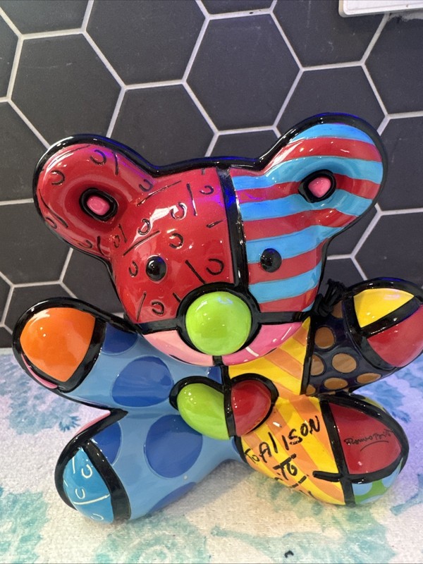 2008 Romero Britto HOPE BEAR A-912/4000- Retired & Signed Please Read Descriptio